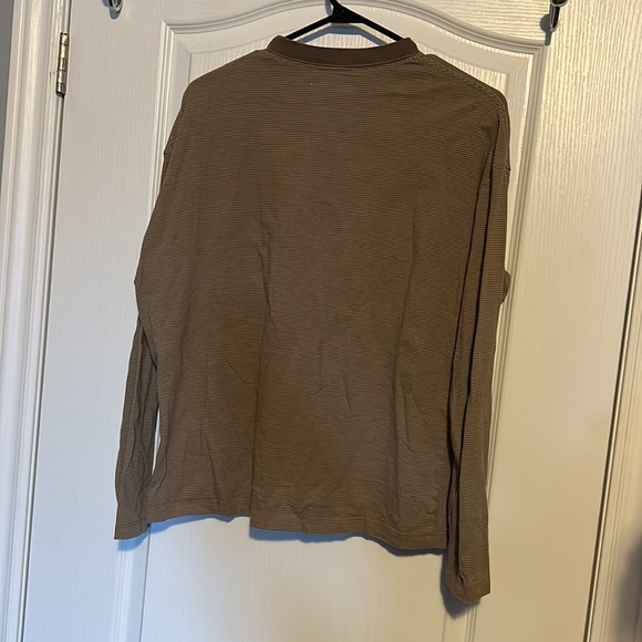 Oak + Fort Tan/Brown Longsleeve T Shirt - Picture 3 of 3